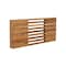 Homeroots 24" Brown Wall Mount Teak Rectangular Shower Bench 549373 - alternate 2