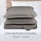 Lavish Home 2-Piece Twin Quilt Set Bedspread & Pillow Sham with Embossed Diamond Pattern Lightweight Quilt Set 66-001-TGY - alternate 4