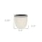 Homeroots 6in Cream and Gray Crackle Glaze Ceramic Indoor Outdoor Round Pot Planter 487433 - alternate 2