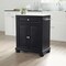 Crosley Alexandria Stone Top Portable Kitchen Island/Cart KF30020ABK - alternate 2