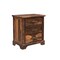 Homeroots 27" Dark Brown Solid Wood Three Drawer Nightstand 521188 - alternate 9