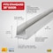 M-D Building Products Building Products CINCH 2'' W. x 1.75'' H. x 36'' L. Vinyl White Door Bottom 43336 - alternate 3