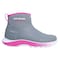 Dryshod Evalusion All Around Cuff Ankle Boot, Waterproof, Rubber, Comfortable, Grey/Pink, Women Size 8.5 EVA-WC-LGY-008.5 - alternate 1