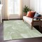 Homeroots 3' X 5' Artichoke Green Fern Green And Ivory Abstract Washable Indoor Outdoor Area Rug 587458 - alternate 6