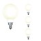 Bulbrite 40w Equivalent Dimmable (E12) Candelabra Screw Base Milky Filament G16 LED Light Bulb, 3000K, 4PK 862695 - alternate 1