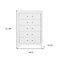 Homeroots 49" White Wood Five Drawer Dresser 564694 - alternate 9