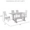 Crosley Joanna 6-Piece Dining Table Set For 7 KF20022RB - alternate 5
