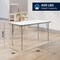 Flash Furniture Wren 48 in x 24 in Adjustable Height Activity Table, Thermal Laminate Top, Short Legs, White XU-A2448-REC-WHT-T-P-GG - alternate 4