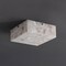 Jonathan Y Giulia 13" 2-Light Modern Contemporary Alabaster/Iron Square LED Flush Mount, White Marbling/Black JYL1201B - alternate 5