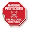 Signmission Warning Pesticides Fire Will Cause, 4 inch X 4 inch, Vinyl Decal, 2PK OC-D-2PACK-4-340 - alternate 1