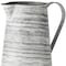 Homeroots 11" Gray and White Abstract Metal Jug Vase 392195 - alternate 5