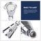 Supply Giant High Pressure Single Function Metal Showerhead, 1.8 GPM, 2.2in Face Dia., Adjustable, Chrome Plated 74-424 - alternate 3