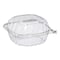 Dart ClearSeal Hinged-Lid Plastic Containers, 5.86w x 3.11h, Clear, Plastic, 500PK PET57PST1 - alternate 1