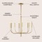 Jonathan Y Amoros 27.25" 8-Light Modern Mid-Century Iron LED Chandelier, Gold Painting JYL7900B - alternate 5