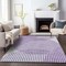 Homeroots 3' X 5' Purple Gray And Ivory Geometric Washable Indoor Outdoor Area Rug 597655 - alternate 6