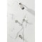 Kingston Brass Double-Handle Tub and Shower Faucet with Knurled Handle, Polished Nickel KBX8146KNL - alternate 3