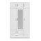 Homeroots Two Piece White Solid and Manufactured Wood Bedroom Set 662339 - alternate 3