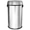 Elama Large 17 Gallon Swing Lid Stainless Steel Cylindrical Trash Bin EL-LT35B-65L - alternate 4