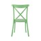 Homeroots Set of Four 21" Green Heavy Duty Plastic Outdoor Stacking Dining Chairs 565178 - alternate 3