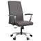 Leisuremod Evander Office Chair in Upholstered Leather and Iron Frame with Swivel and Tilt, Grey EO20GRL - alternate 1