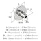 Amerock Hatfield 1-1/4 inch (32mm) Diameter Polished Chrome Cabinet Knob, 25PK 25VMP2911326 - alternate 2