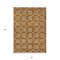 Homeroots 5' X 8' Copper And Beige Floral Washable Indoor Outdoor Area Rug 595980 - alternate 5