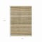 Homeroots 9' X 12' Chocolate And Taupe Striped Washable Indoor Outdoor Area Rug 615336 - alternate 6