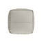 Homeroots 18" Gray and Natural Cotton And Jute Cube Pouf Ottoman 551550 - alternate 5