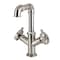 Kingston Brass Two-Handle Single-Hole Bathroom Faucet with Push Pop-Up Drain, Brushed Nickel LS6308CG - alternate 1