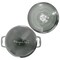 Megachef 2.7 Quart Round Enameled Cast Iron Casserole in Gradient Gray 750124512M - alternate 5