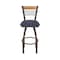 Holland Bar Stool Co Eleanor 25in Swivel Counter Stool with Bronze Finish, Medium Back and Graph Anchor Seat 880 - alternate 5