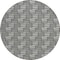 Homeroots 8' Black And Ivory Round Geometric Washable Indoor Outdoor Area Rug 594979 - alternate 4