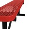 Leisure Craft Leisure Craft 6 FT Outdoor Bench without Back, Portable, Red B6XPP-RED - alternate 4