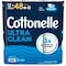 Cottonelle Ultra Clean Toilet Paper, 1 Ply, White, Paper, 4PK 55489 - alternate 1