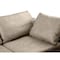 Homeroots 86in Cream and Brown Cotton Blend Loveseat 720473 - alternate 6