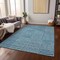 Homeroots 10' X 14' Teal Blue And Ivory Geometric Washable Indoor Outdoor Area Rug 596979 - alternate 7
