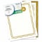 Geographics Premium Certificates with Gold Seals, 65 lb Basis Weight, 11in W, Inkjet Compatible, Gold, 12PK 48766 - alternate 1