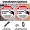 Signmission Warning Alligators in Area Do Not S, 6 Inch X 6 Inch, Plastic Sign OC-P-6-339 - alternate 3