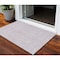 Homeroots 3' X 5' Lavender And Purple Geometric Washable Indoor Outdoor Area Rug 602419 - alternate 1