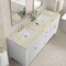 James Martin Vanities Myrrin 72" Vanity, Bright White, w/ 3 CM Tajnar Eclos Top w/FreePower Wireless Charger 485-V72-BW-FTJR - alternate 5