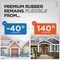 M-D Building Products Building Products 81'' Premium Rubber PLATINUM Top & Sides Door Seal for Doors W/ Kerf/Channel White 43346 - alternate 4