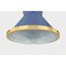 Hudson Valley Lighting Highclere 12.75 in. Flush Mount in Aged Brass/Soft French Blue by Mark D. Sikes MDS2402-AGB/FBL - alternate 3