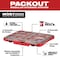 Milwaukee Tool 10 Compartments PACKOUT Tool Case, 16-3/8 in W x 16-1/4 in D x 2-1/2 in H, Red 48-22-8431 - alternate 9