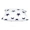 Homeroots 16" White and Blue Star Cotton Throw Pillow 529261 - alternate 2