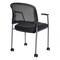 Office Star Products ProGrid Titanium Finish Visitors Chair, Coal 86740R-30 - alternate 2