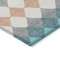 Homeroots 5' X 8' Teal Blue Gray And Copper Geometric Washable Indoor Outdoor Area Rug 597927 - alternate 3