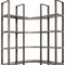 Homeroots Brown Iron and Solid Wood Six Tier Bookcase 392221 - alternate 4