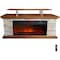 Lifesm 60-in. Faux Stone Media Fireplace Heater with Remote Control ZCFP1032US - alternate 1