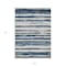 Homeroots 3' X 5' Denim Blue And Gray Striped Washable Indoor Outdoor Area Rug 605897 - alternate 6