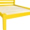 Homeroots Canary Yellow Solid Wood Queen Bed Frame 546887 - alternate 4